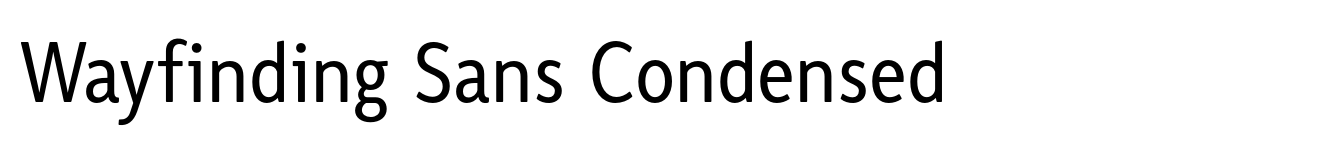 Wayfinding Sans Condensed image